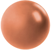esfera dourado escovado